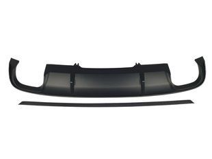 Диффузор (заднего бампера) Full Black (Gloss) (в стиле S4 00-00) на Audi A4 B9 2015-2019 года 522953 фото