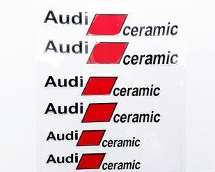 Наклейки на супорт Audi Ceramic чорні 521626 фото