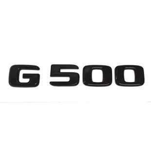 Автологотип емблема напис Mercedes G500 чорний глянець 417330 фото