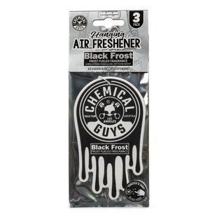 Освіжувач повітря в авто Chemical Guys Black Frost 3 шт 417422 фото
