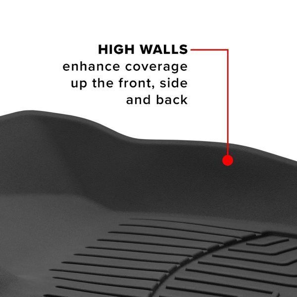 3D коврики для Jeep Wrangler 2007-2013 черные передние WeatherTech HP 441051IM 521974 фото