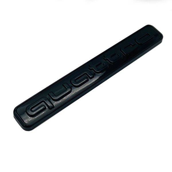 Автологотип емблема напис Audi Quattro 4G0853737 95мм чорна 403327 фото