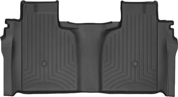 3D килимки для Chevrolet Silverado, GMC Sierra 2019- Crew Cab чорні задні Bench Seating WeatherTech 4414363 141175 фото