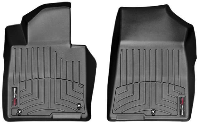 3D коврики для Kia Optima, Hyundai Sonata 2015-2019 черные передние WeatherTech 446661 141660 фото