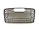 Решітка радіатора на Audi A7 2010-2014 стиль S7 Silver Chrome 427406 фото 1