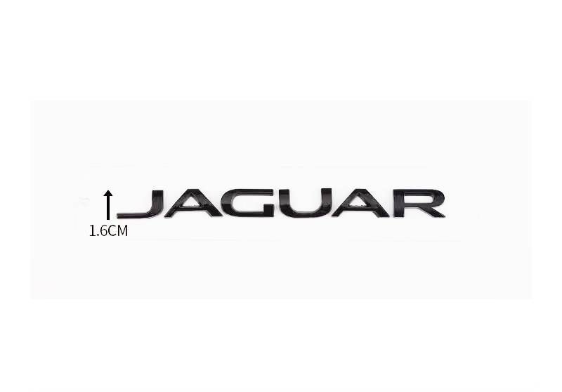 Автологотип шильдик эмблема надпись Jaguar Black 180мм черный глянец 416016 фото