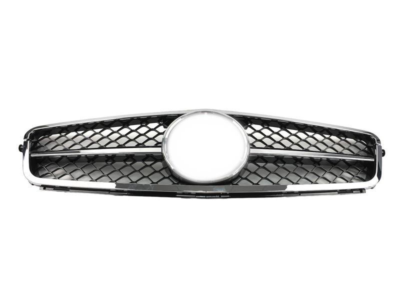 Решетка радиатора на Mercedes C-class W204 2007-2014 Chrom Black SL 430026 фото