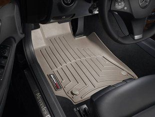 3D килимки для Mercedes E-class W212 2013- бежеві передні WeatherTech 456811 46583 фото