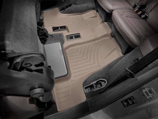 3D килимки для Mercedes GL-class, GLS-class X166 2012- бежеві 3 ряд WeatherTech 454013 46598 фото