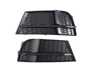 Решетки в бампер Full Black ( в стиле S3 ) S-Line на Audi A3 2016-2020 429150 фото