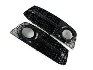 Решітки переднього бампера на Audi A4 B8 2007-2011 стиль RS Black A4-RS0081 240807 фото