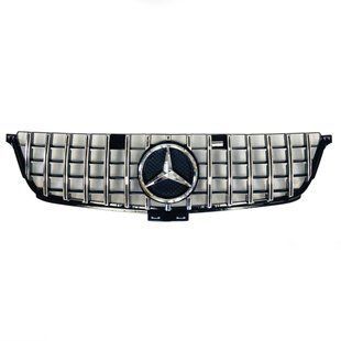 Решітка радіатора на Mercedes M-class W166 2011-2015 GT Chrome Black 427603 фото