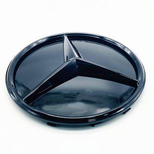 Емблема в решітку радіатора Mercedes GLE-class W167 2018-2023 A0008800300 Чорний глянець 430524 фото