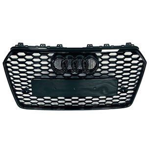 Решітка радіатора на Audi A7 2014-2017 стиль RS7 Black 427328 фото