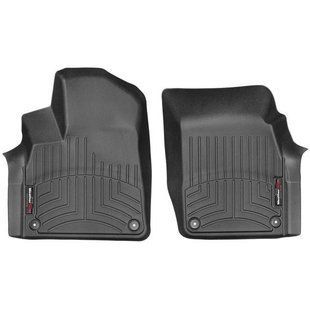 3D килимки для Audi Q7, Q8 2016- чорні передні WeatherTech 448871 46151 фото