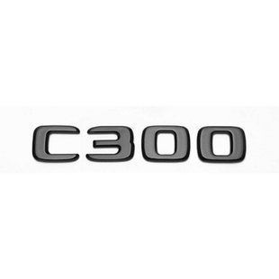 Автологотип емблема напис Mercedes C300 Black Package чорний глянець 417488 фото