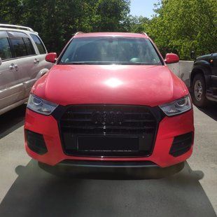 Решітка радіатора на Audi Q3 2014-2018 стиль SQ3 Black 429960 фото