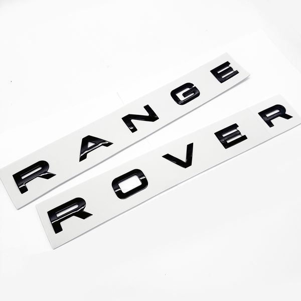 Автологотип напис Range Rover, Range Rover Sport 2022- на кришку багажника чорний глянець 424037 фото