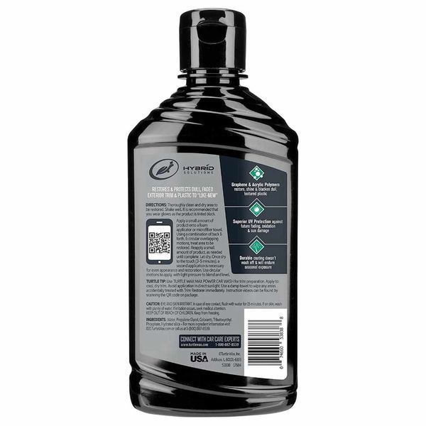Восстановитель пластика Turtle Wax Hybrid Solutions Trim Restorer с графеном 296мл 409182 фото