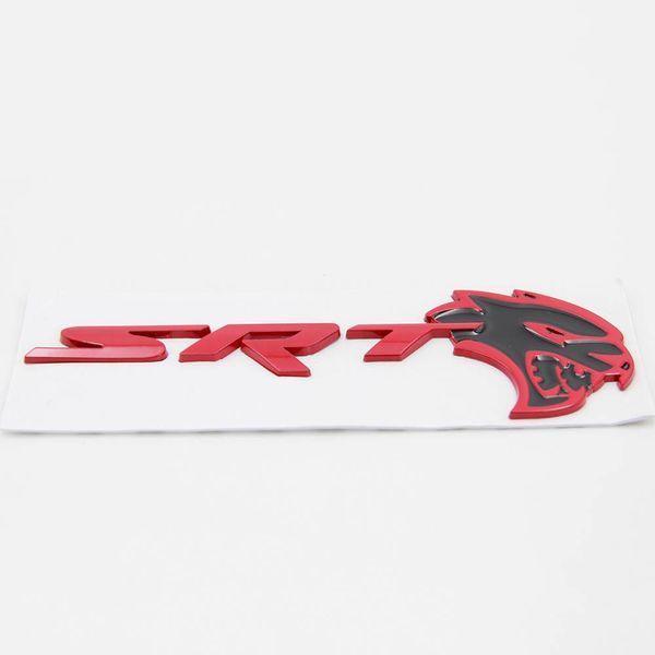 Автологотип шильдик эмблема Dodge SRT Hellcat Head red 265838 фото