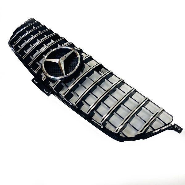 Решетка радиатора на Mercedes M-class W166 2011-2015 GT Chrome Black 427603 фото