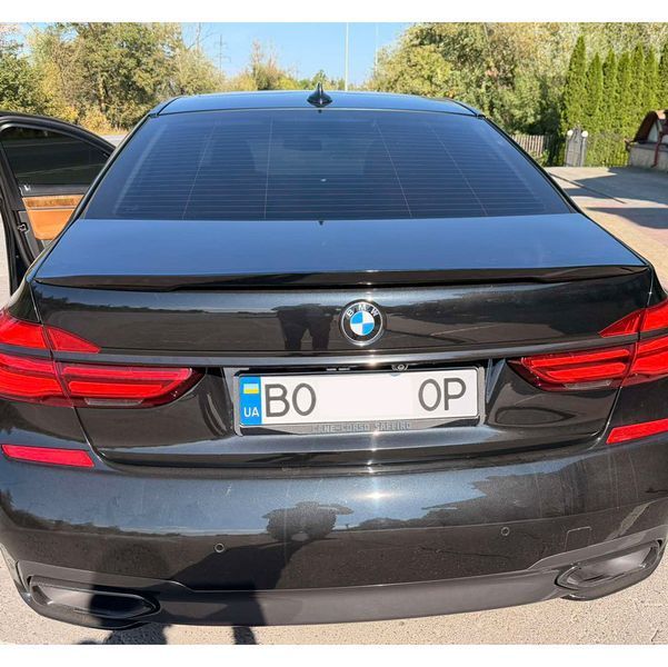 Спойлер на машину BMW 7 G11, G12 2015-2023 MP черный глянец 431085 фото