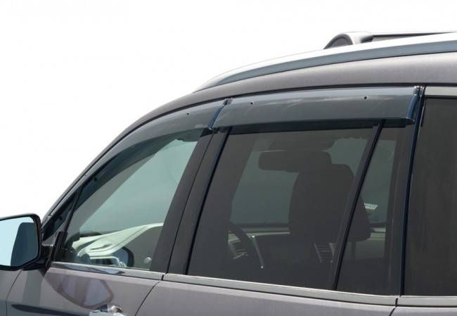 Дефлектори вікон для Honda Pilot 2016- з хром молдингом WELLvisors 3-847HD029 162738 фото
