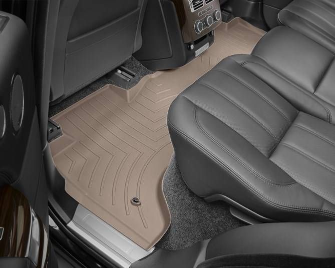 3D коврики для Land Rover Range Rover 2013- бежевые задние WeatherTech 454803 46439 фото