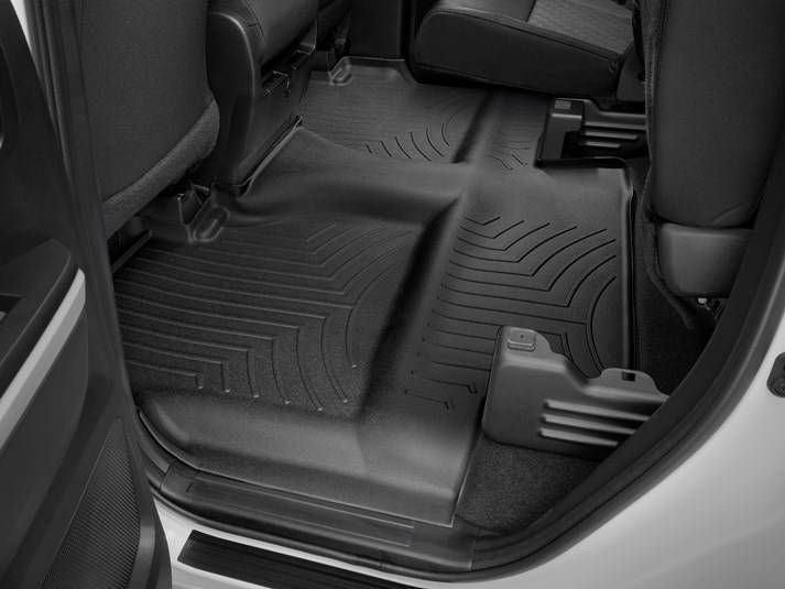 3D килимки для Toyota Tundra 2013- Double Cab чорні задні WeatherTech 440939 98357 фото
