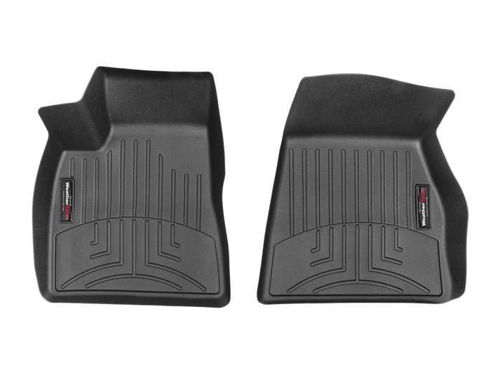 3D коврики для Tesla Model S 2015- черные передние WeatherTech 448121 46735 фото