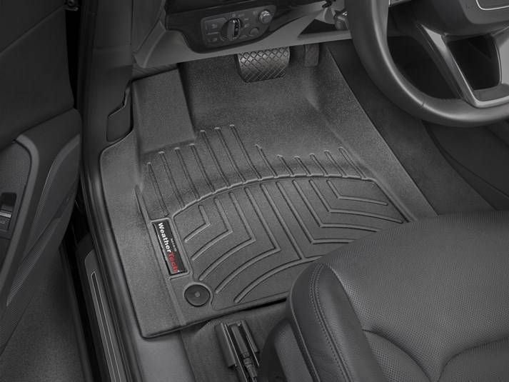 3D коврики для Audi Q7, Q8 2016- черные передние WeatherTech 448871 46151 фото