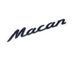 Автологотип емблема напис Porsche Macan Black чорний глянець 414651 фото 1