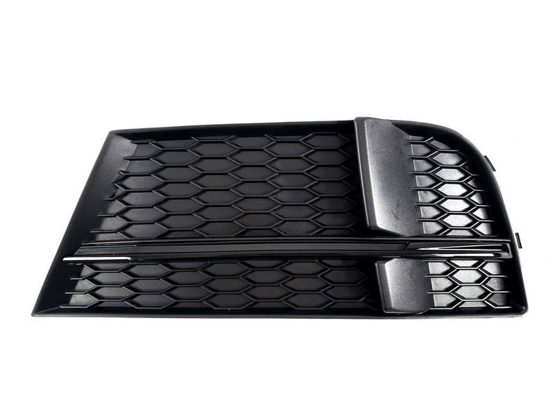 Решетки в бампер Full Black ( в стиле S3 ) S-Line на Audi A3 2016-2020 429150 фото