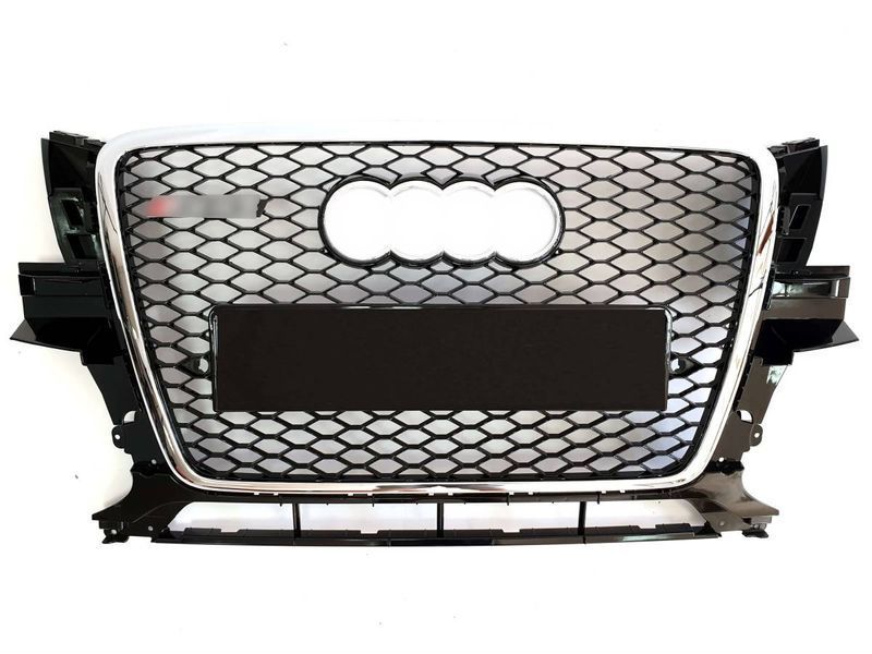 Решітка радіатора на Audi Q5 2008-2012 стиль RSQ5 Chrome Black 427344 фото