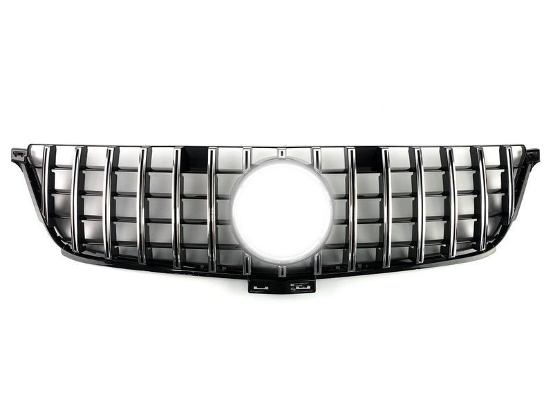 Решетка радиатора на Mercedes M-class W166 2011-2015 GT Chrome Black 427603 фото