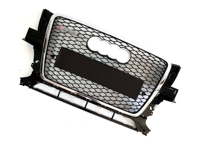 Решітка радіатора на Audi Q5 2008-2012 стиль RSQ5 Chrome Black 427344 фото