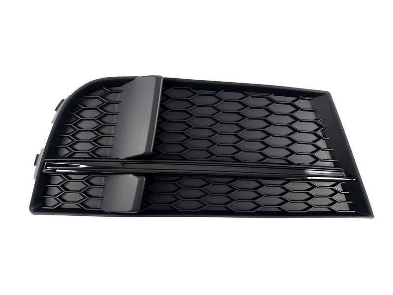 Решетки в бампер Full Black ( в стиле S3 ) S-Line на Audi A3 2016-2020 429150 фото