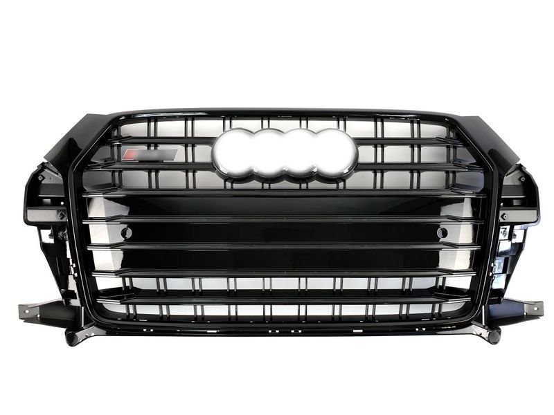 Решетка радиатора на Audi Q3 2014-2018 в стиле SQ3 Black 429960 фото