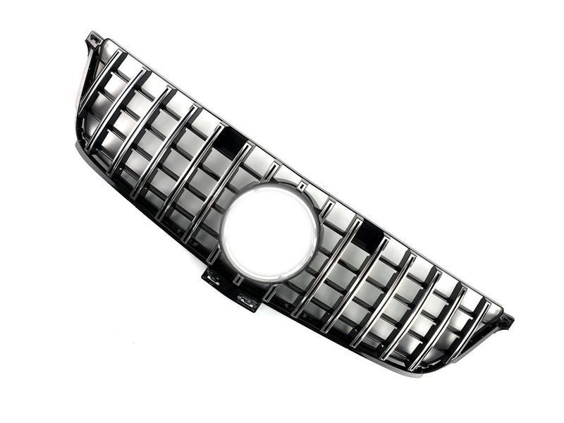 Решетка радиатора на Mercedes M-class W166 2011-2015 GT Chrome Black 427603 фото