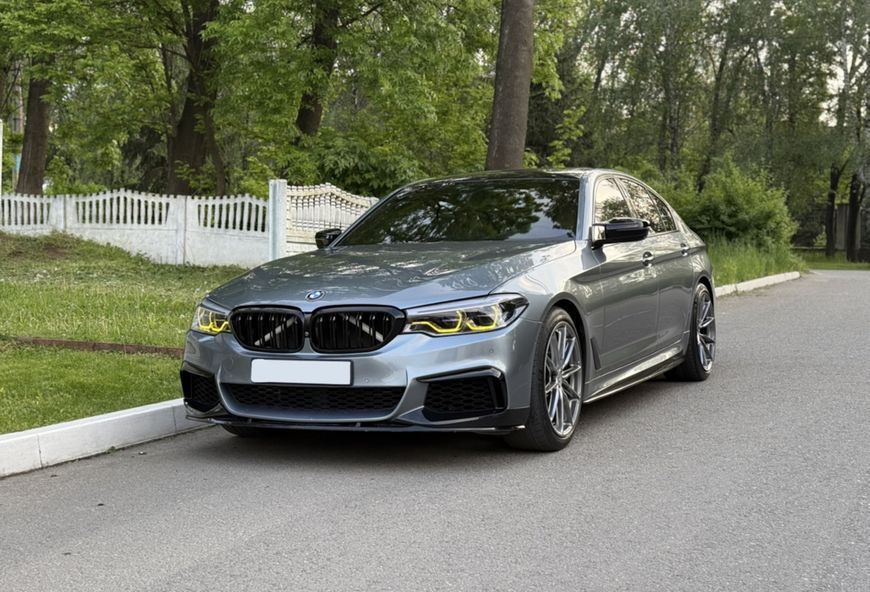 Сплітер переднього бамперу на BMW 5 G30, G31 2017-2020 M-Performance V1 521563 фото