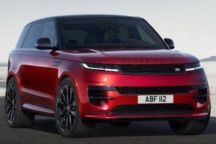 Автологотип напис Range Rover, Range Rover Sport 2022- на капот чорний глянець 424038 фото