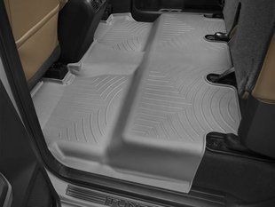 3D килимки для Toyota Tundra 2013- Crew Max сірі задні WeatherTech 460938 46955 фото