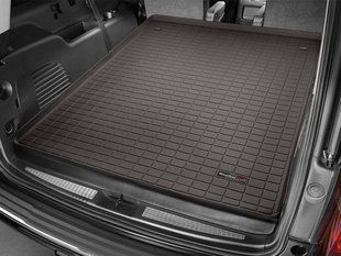 Килимок у багажник для Cadillac Escalade ESV, Chevrolet Suburban, GMC Yukon XL 2015- какао зложений 3 ряд WeatherTech 43677 142102 фото