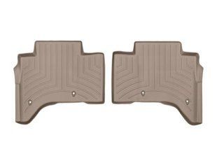 3D килимки для Land Rover Range Rover 2013- with console бежеві задні WeatherTech 454802 46440 фото