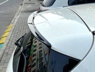 Спойлер на Mercedes A-class W176 2012-2018 чорний глянець 355050 фото