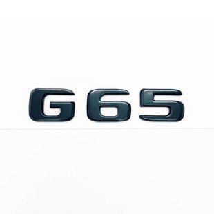 Автологотип емблема напис Mercedes G65 чорний глянець 418466 фото