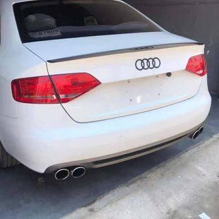 Спойлер на Audi A4 B8 2007-2015 чорний глянець 425955 фото