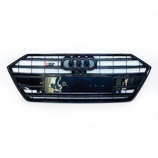 Решітка радіатора на Audi A7 2017-2023 стиль S7 Black 430923 фото