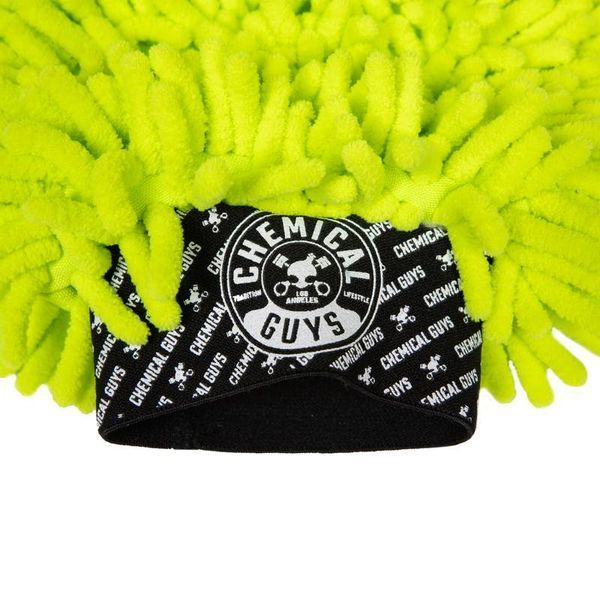 Рукавичка Chemical Guys Chenille Microfiber Car Wash Mitt Green з довгим ворсом 408824 фото