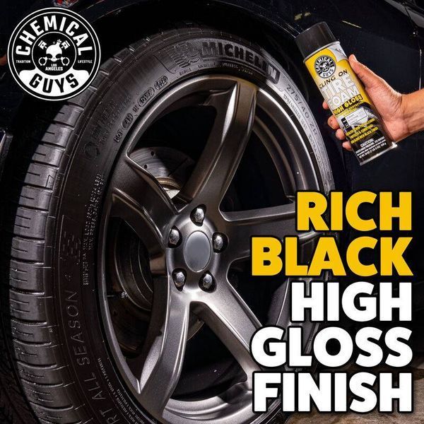 Піна для очищення шин 3 в 1 Chemical Guys Cling On Tire Foam High Gloss 3 in 1 Cleaner, Protectant, and Dressing 409723 фото